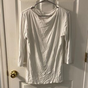 Caslon Classic White 3/4 Sleeve Tee